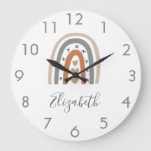 ボホ虹色の茶色のベージュ灰色の白い子供部屋かわいい