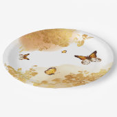 ボホ蝶誕生日紙プレート ペーパープレート (アングル)