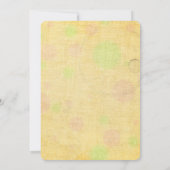 ボホ誕生日シニアウィメンボヘエレガントミアンパーティー 招待状 (裏面)