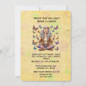 ボホ誕生日シニアウィメンボヘエレガントミアンパーティー 招待状 (正面)