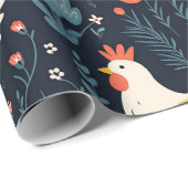 ボホ誕生日ホリデーチキンマット ラッピングペーパー (ロールコーナー)