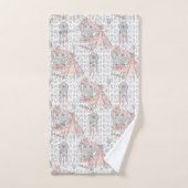 ボホ象の愛好家タイル バスタオルセット (ハンドタオル)