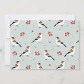 ボホ賛美バードファミリー写真クリスマス (裏面)