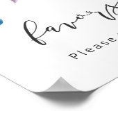 ボホ赤ちゃんシャワーはサインを好むミニマリストボヘミアン ポスター (角)