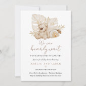 ボホ赤ちゃんシャワー待つことができる 招待状 (正面)