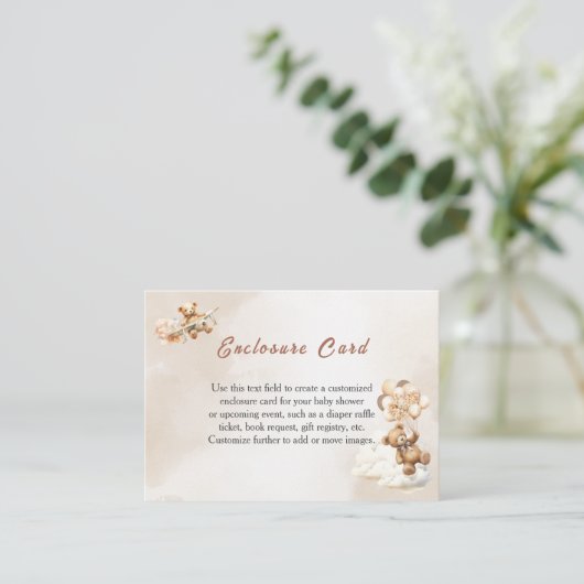 ボホ赤ちゃんシャワー男女兼用を心待ち エンクロージャーカード (スタンド正面)