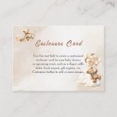 ボホ赤ちゃんシャワー男女兼用を心待ち エンクロージャーカード (正面)