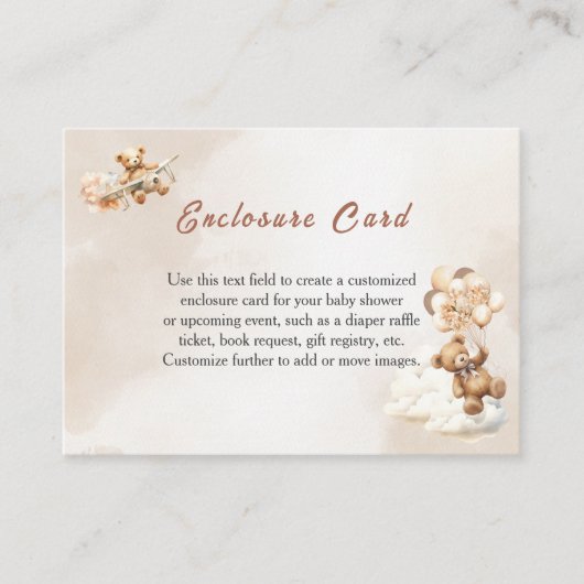 ボホ赤ちゃんシャワー男女兼用を心待ち エンクロージャーカード (正面)