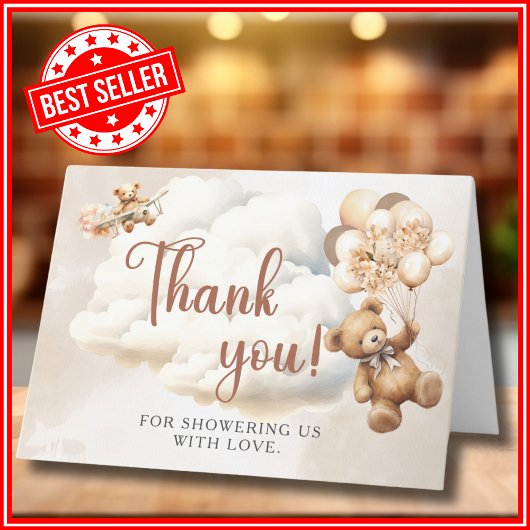 ボホ赤ちゃんシャワー男女兼用を心待ち サンキューカード