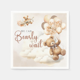 ボホ赤ちゃんシャワー男女兼用を心待ち スタンダードカクテルナプキン