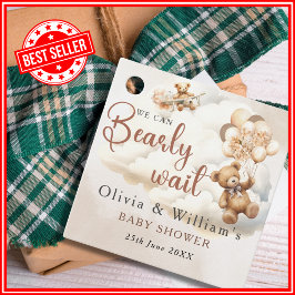 ボホ赤ちゃんシャワー男女兼用を心待ち フェイバータグ