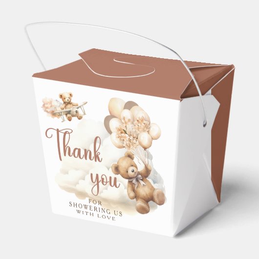 ボホ赤ちゃんシャワー男女兼用を心待ち フェイバーボックス (裏面サイド)