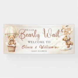 ボホ赤ちゃんシャワー男女兼用を心待ち 横断幕