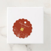 ボホ赤モダン中国のフローラ結婚ズ フェイバータグ (インサイチュ)