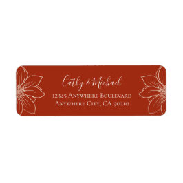 ボホ赤モダン中国のフローラ結婚ズ ラベル