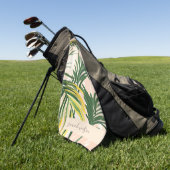 ボホ赤面グリーントロピカルパーム離れビーチ ゴルフタオル (グリーン)