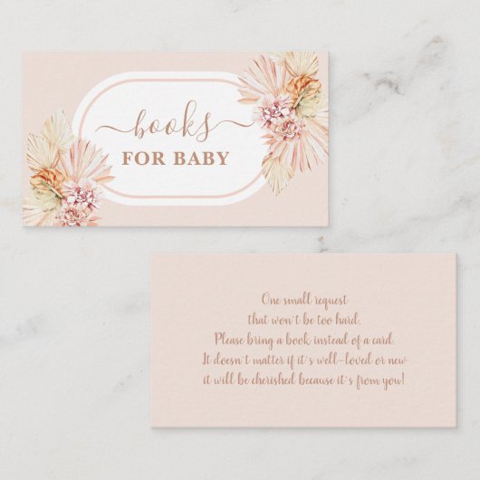 ボホ赤面デザートブック赤ちゃんガールカード エンクロージャーカード (正面/裏面)