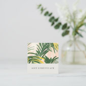 ボホ赤面トロピカルパ離れームギフト証書 スクエア名刺 (スタンド正面)