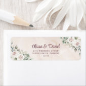 ボホ赤面バラ差出人住所 ラベル (インサイチュ)