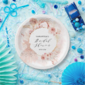 ボホ赤面パンパグリッタードレスブライダルシャワー ペーパープレート (パーティー)