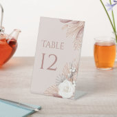 ボホ赤面パンパスグラス 台座サイン (インサイチュ)