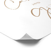 ボホ赤面パンパフローラカード&ギフトシャワーサイン ポスター (角)