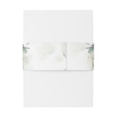 ボホ赤面ピンクのバラ緑のユーカリ金ゴールドフレーム 招待状ベリーバンド (裏面例)