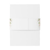 ボホ赤面ピンクのバラ金ゴールドティアラセージQuinceanera 招待状ベリーバンド (裏面例)