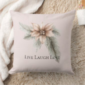 ボホ赤面ピンククリスマスフローラクリスマスツリー クッション (ブランケット)