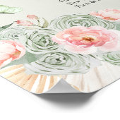 ボホ赤面ピンクサージグリーン15アニョス座席表 ポスター (角)