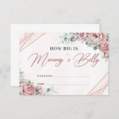 ボホ赤面ピンクバラマの腹の大きさ エンクロージャーカード (正面/裏面)