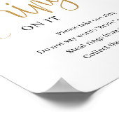 ボホ赤面ピンクフローラはゲームのサインにリングを入れた ポスター (角)