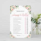 ボホ赤面ピンクフローラグリーンmommyまたはパパのゲーム (スタンド正面)