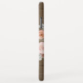 ボホ赤面ピンクフローラ再生バーンドウッド名 Case-Mate iPhoneケース (裏面/右)