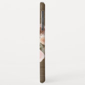 ボホ赤面ピンクフローラ再生バーンドウッド名 Case-Mate iPhoneケース (裏面/左)