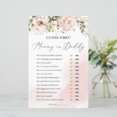 ボホ赤面ピンクフローラ金ゴールドママまたはパパのゲーム (スタンド正面)