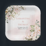 ボホ赤面ピンクローズユーカリ緑金ゴールド ペーパープレート<br><div class="desc">結婚式想像の会場で魅力的なシーンは、素朴な赤面ピンクのバラが繊細なユーカリの緑の緑の金ゴールド紙プレートと絡み合っエレガントている。各プレートは恋愛物語と自然の美しいを語り、夫婦の愛と人格を真に反映している。これらのユニークなデザインのプレートは、お祝いに冒険のtouchをもたらし、共有するすべての食事にウィムジーのヒントを追加する。これらのプレートの魅力と洗練さに魅了され、楽しい祭りの中で忘れられない食事の体験を結婚作り出す。アイテムの一致や連絡カスタマイズに躊躇しない。赤面バラ©</div>