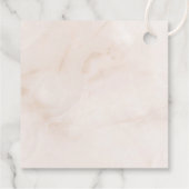 ボホ赤面ピンクローズ結婚ズウェルカム フェイバータグ (裏面)