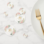 ボホ赤面ピンクローズ金ゴールドグリッター20歳 コンフェッティ (グループ)