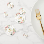 ボホ赤面ピンクローズ金ゴールドグリッター30歳 コンフェッティ (グループ)