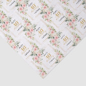 ボホ赤面ピンクローズ金ゴールドグリッター40歳 薄葉紙 (詳細)