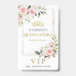 ボホ赤面ピンクローズ金ゴールドティアラ・セージキンセアニェラ バッジ