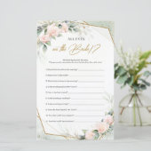 ボホ赤面ピンク緑すべての目の花嫁 (スタンド正面)