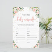 ボホ赤面ピンク緑の金ゴールドベビー動物ゲーム (スタンド正面)