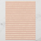 ボホ赤面ピンク&クリームストライプ紙 (裏面)