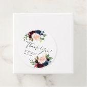 ボホ赤面フローラサンキューベイビーシャワーギフトラベル フェイバータグ (インサイチュ)