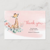 ボホ赤面フローラベビーキラフェユーカリリース エンクロージャーカード (正面)