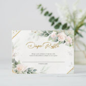 ボホ赤面フローラユーカリおむつラッフル サンキューカード (スタンド正面)