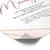 ボホ赤面フローラユーカリ愛する記憶のサインで ポスター (角)