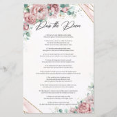 ボホ赤面フローラ牡丹ユーカリ詩を渡す (正面)